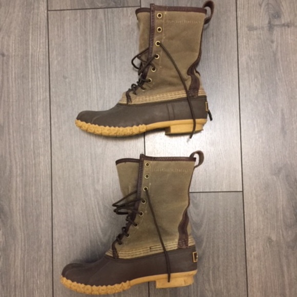 LL Bean Signature Waxed-Canvas Maine Hunting Boot - Picture 3 of 8